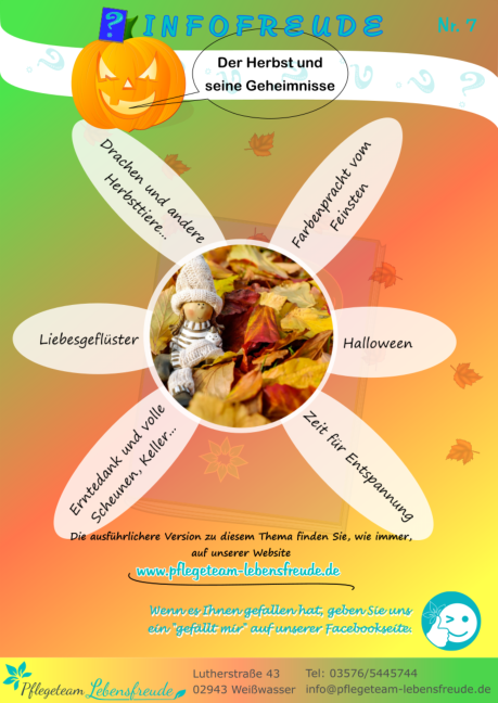 Infofreude Nr. 7 Der Herbst und seine Geheimnisse