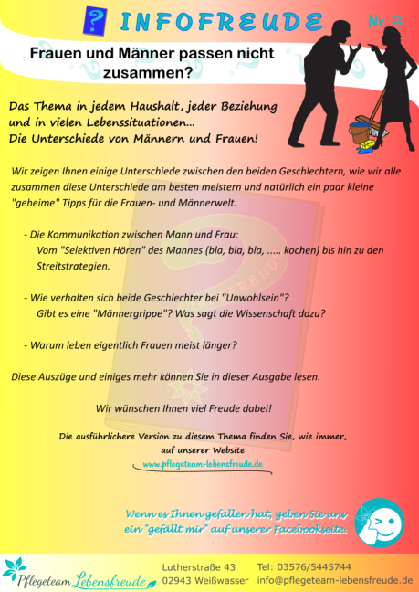Infofreude Nr. 6 Frauen und Männer